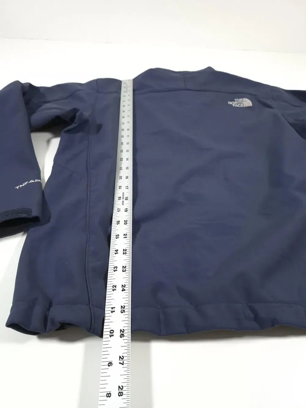 The North Face Apex Jacket Mens M Blue Softshell Full Zip Lined Outdoor Hiking